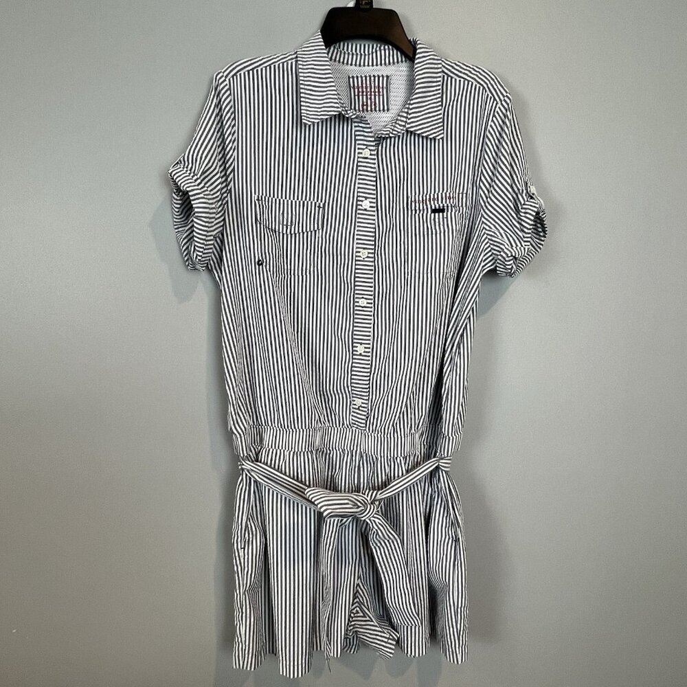 Vineyard Vines Women's Performance Romper USA Harbor Size 16 Coastal Summer